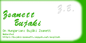 zsanett bujaki business card