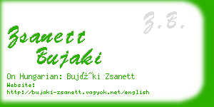 zsanett bujaki business card